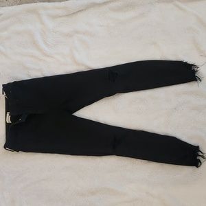 Black distressed skinny jeans. Size 26. Abercrombie & Fitch